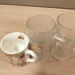 マグカップとグラス×2