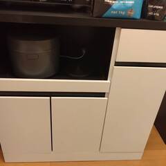 食器棚 レンジ台 LOWYA（W90×D41.5×H95）※練馬区まで取りに来てくれる方限定※9/26まで※の画像