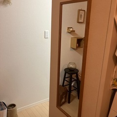 『無料』　無印良品の壁掛け鏡の画像