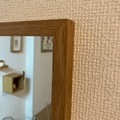 『無料』　無印良品の壁掛け鏡の画像