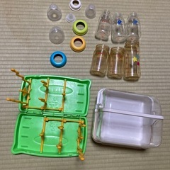 哺乳瓶セット（保管ケース&乾燥ラック付き）