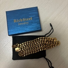 【人気商品】Richsteel 喜平ネックレス チェーン 幅9mm 50cmの画像