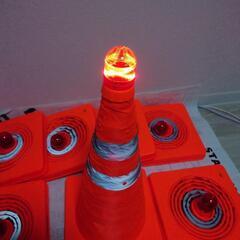 三角コーン　折りたたみ　7個セットの画像