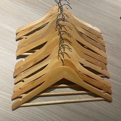 ニトリ木製ハンガー１０本セット（レディース用）