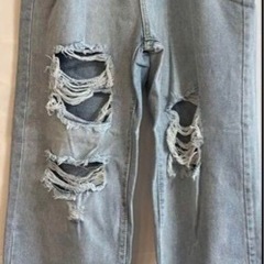 新品　デニムパンツ メンズ ダメージ加工 ジーンズ ストレート ...