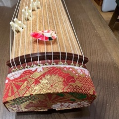 ★超美品★ミニ琴 全長約42cm 短琴 和楽器 13弦 お筝 お琴の画像