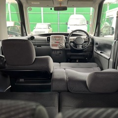 64馬力ターボ搭載！月々9千円〜分割可❗️車検2年付き！【名義変更代込み】広い車内！大人気‼️ダイハツ タントカスタム☆HDDナビ付き☆走行中DVD見れます☆ETC付き☆社外アルミ☆電動スライドドア☆ドライブレコーダー☆そのまま乗って帰れます！の画像