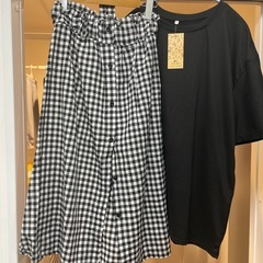 チェックスカート　セットの画像
