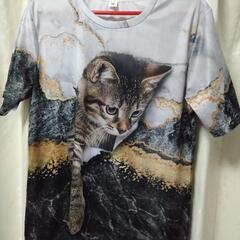 ネコプリントTシャツ２枚セットの画像