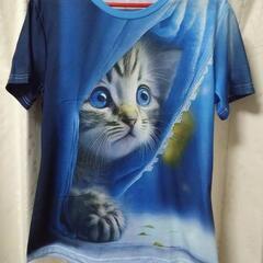 ネコプリントTシャツ２枚セットの画像