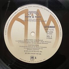 CARPENTERS（カーペンターズ） 「 NOW & THEN（今、そしてあのころ） 」 LPの画像
