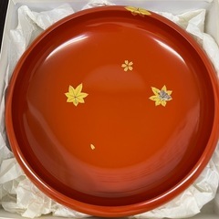 漆器 菓子鉢 金箔春秋 と 飛鳥鉢 セットの画像