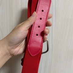 野球　ベルト　赤の画像
