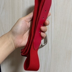 野球　ベルト　赤の画像