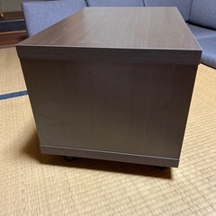 テレビ台　ダークブラウン　キャスター付きの画像