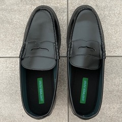 美品 黒メンズ ローファー 28cm(大きめ)の画像