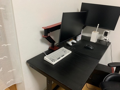 昇降デスク ゲーミングデスクUDD-1200
