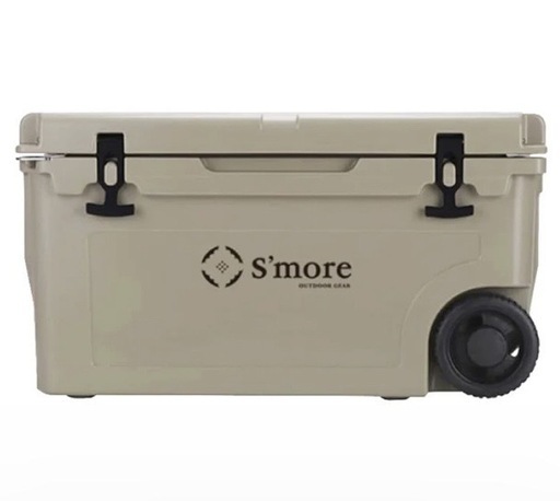 スモア/移動式クーラーボックス/保冷アイスパック付/栓抜き付/52L