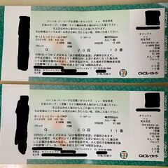 9/4（水）　オリックス VS 西武　1塁側　B指定席　2枚