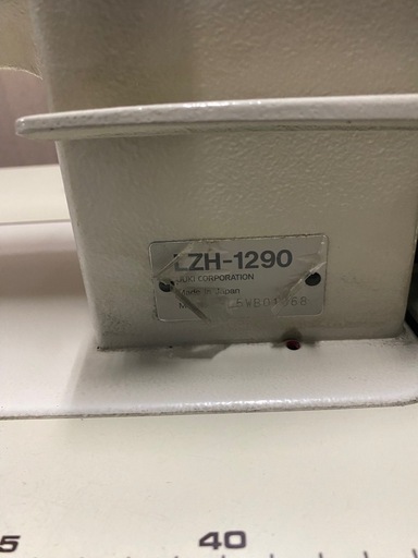 業務用ミシン JUKI ジューキLZH-1290 工業用本縫いミシン 100V 動作確認済み 説明書あり