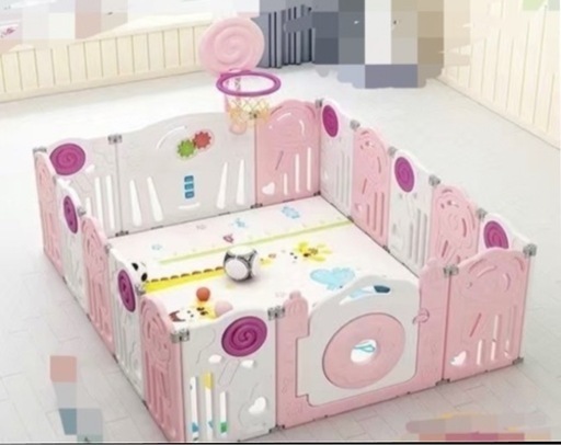 ベビーサークル　サークル　ピンク