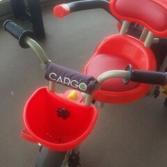 三輪車 おまけでお菓子の画像