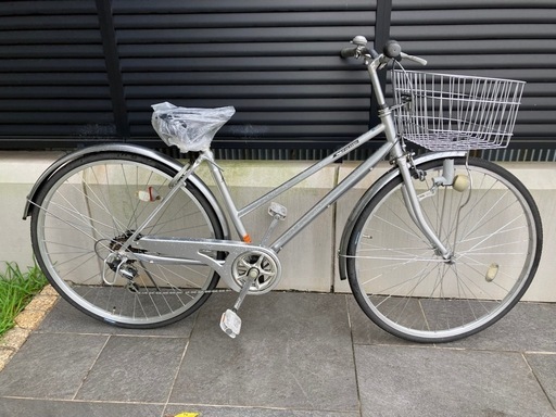 【27インチ自転車】外装6段変速付　チェーン、前カゴ、サドル新品❗️若林自転車　浜大津店　SALE中❗️