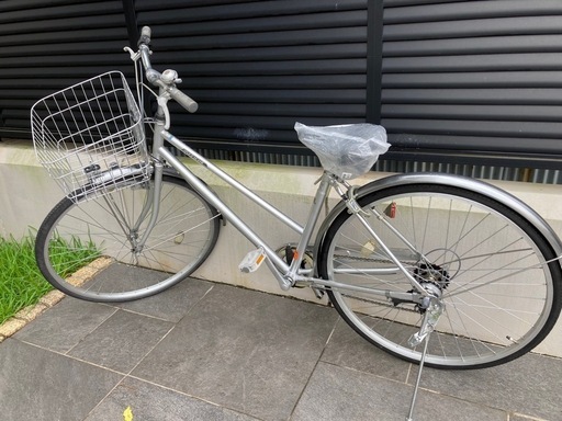 【27インチ自転車】外装6段変速付　チェーン、前カゴ、サドル新品❗️若林自転車　浜大津店　SALE中❗️