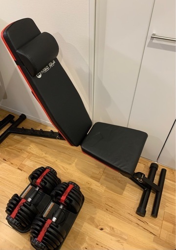 折りたたみベンチ　ダンベル　セット