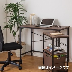 【無料】シンプルデスク パソコンデスク 机【組立説明書付】の画像