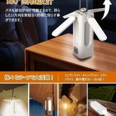 新品未使用 LEDランタン 充電式 超高輝度 1000ルーメン 電球色・昼白色 光量調節 SOS赤/白点滅「2024新発売・超小型・2-In-1 キャンプランタン 懐中電灯・1台多役」 IPX4防水 6000mAh大容量 スマホへ充電 180° 回転 磁石・三脚スタンド付き キャンプライト 日常照明 アウトドア 夜釣り車中泊 防災 地震 停電 緊急 非常用 PSE認証済

の画像