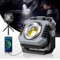 新品未使用LED投光器 充電式 作業灯 ワークライト COBライ...