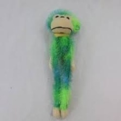 【譲ってください】緑のさるのぬいぐるみ