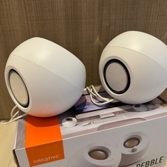 Creative Pebble ホワイト スピーカー SP-PBL-WHの画像