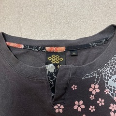 和柄　長袖Tシャツ　龍の画像