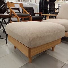 ★ジモティ割あり★  ソファー ナチュラル H75×D75×W85 クリーニング済み TC1203の画像