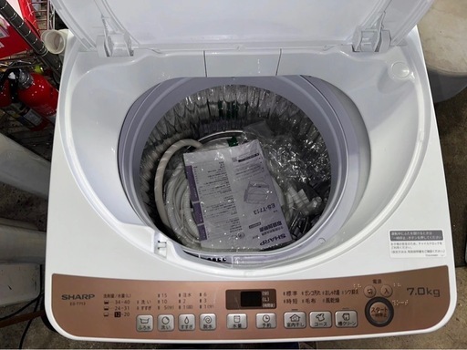SHARP - 直接お取引のみ！2019年製　使用期間1年未満　SHARP 7kg 全自動洗濯機 家電6か月間保証対象商品！！】SHARP (シャープ)の全自動洗濯機