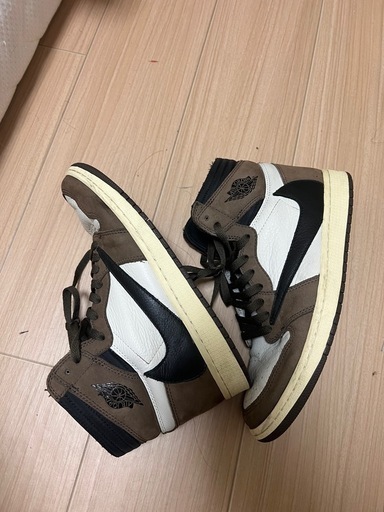 Travis Scott × Nike Air Jordan 1 Retro High OG TS SP "Sail/Dark Mocha"トラヴィススコット × ナイキ エ