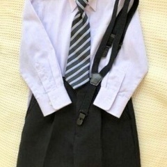 【美品】KANSAI　 YAMAMOTO 　山本寛斎　男児　フォーマルスーツ　110cm   子供ハンガー3本つきの画像