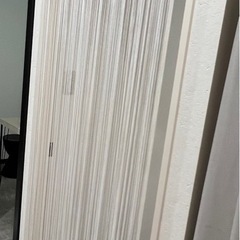 ストリング　カーテン  糸　パーテーション　間仕切り　ホワイトの画像