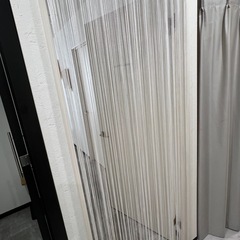 ストリング　カーテン  糸　パーテーション　間仕切り　ホワイトの画像