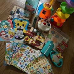 決まりました！こどもちゃれんじ、アンパンマン、知育、大量シールおもちゃおまとめセットの画像