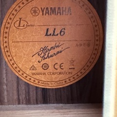 アコースティックギター　
YAMAHA LL6 の画像