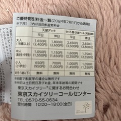 4枚　東京スカイツリーチケット　割引券の画像