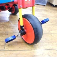 三輪車 ミッキー 乗用玩具 キッズ 子供 おもちゃ 乗り物 ミッキーマウス 手押し カゴ付き コントロールバー付き 札幌市厚別区 厚別店の画像