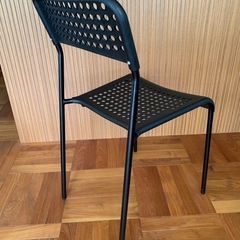 【2脚セット】ブラックチェア (IKEA ADDE)の画像