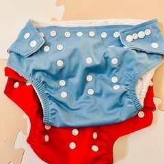 美品！LaLaCAS布オムツカバー２枚セットの画像