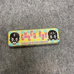 昭和レトロ チョコボーイ　缶ペンケース 当時物 