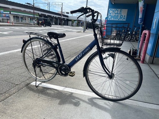 【完売御礼】【大人用】整備済 イオン 27型外装6段ギア 中古自転車 婦人車 紺色 <自転車のオオムラ 静岡店>