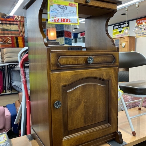 カリモク家具 コロニアルシリーズ 電話台 アンティーク(B9-13)